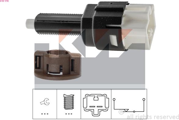 KW 510 178 - Brake Light Switch / Clutch car-mod.net