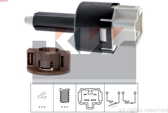 KW 510 177 - Brake Light Switch / Clutch car-mod.net