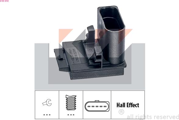 KW 510 310 - Switch, clutch control (cruise control) car-mod.net