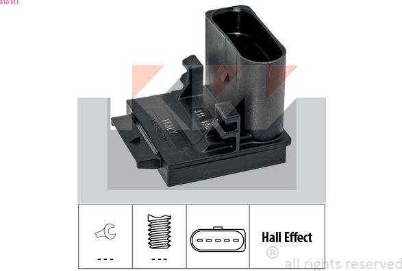 KW 510 311 - Switch, clutch control (cruise control) car-mod.net
