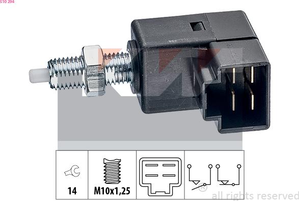 KW 510 294 - Brake Light Switch / Clutch car-mod.net