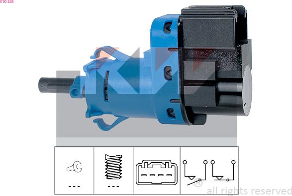 KW 510 245 - Brake Light Switch / Clutch car-mod.net
