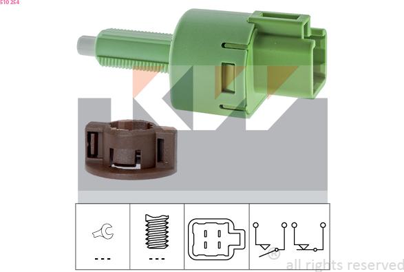 KW 510 254 - Brake Light Switch / Clutch car-mod.net
