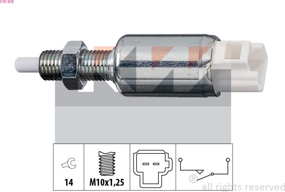 KW 510 258 - Switch, clutch control (cruise control) car-mod.net