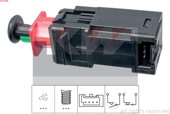KW 510 208 - Brake Light Switch / Clutch car-mod.net