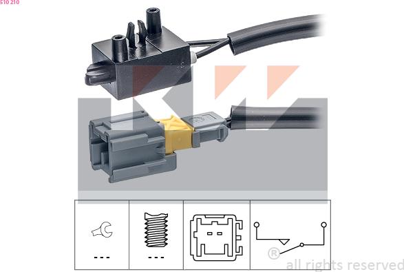 KW 510 210 - Switch, clutch control (cruise control) car-mod.net