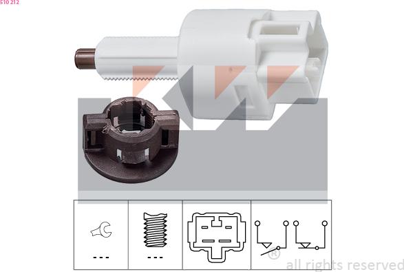 KW 510 212 - Brake Light Switch / Clutch car-mod.net