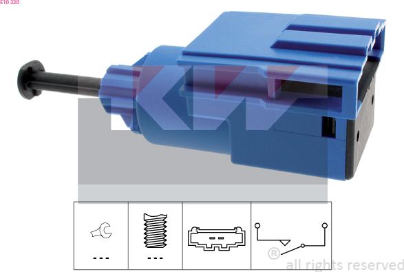 KW 510 220 - Switch, clutch control (cruise control) car-mod.net