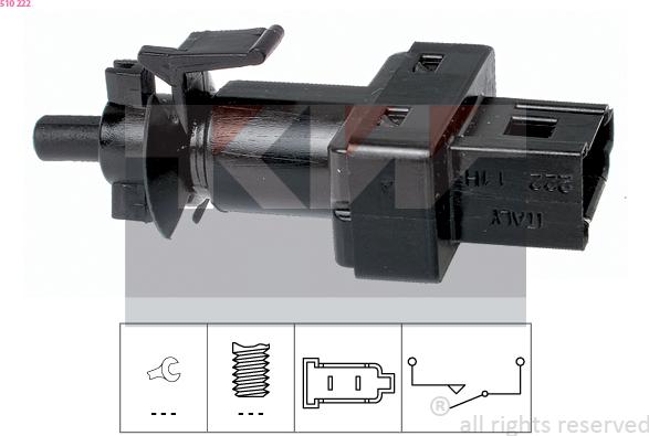 KW 510 222 - Brake Light Switch / Clutch car-mod.net