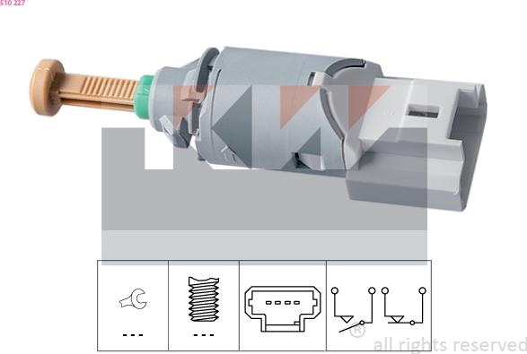 KW 510 227 - Brake Light Switch / Clutch car-mod.net