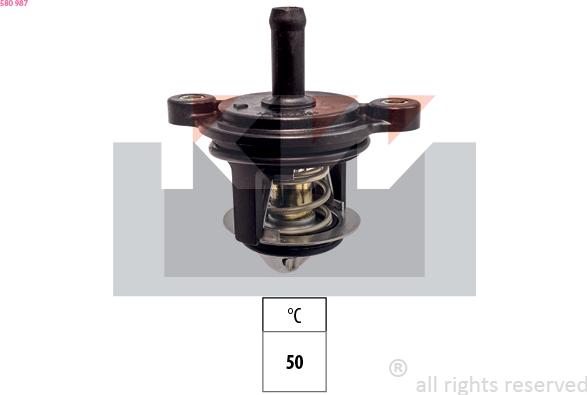 KW 580 987 - Coolant thermostat / housing car-mod.net