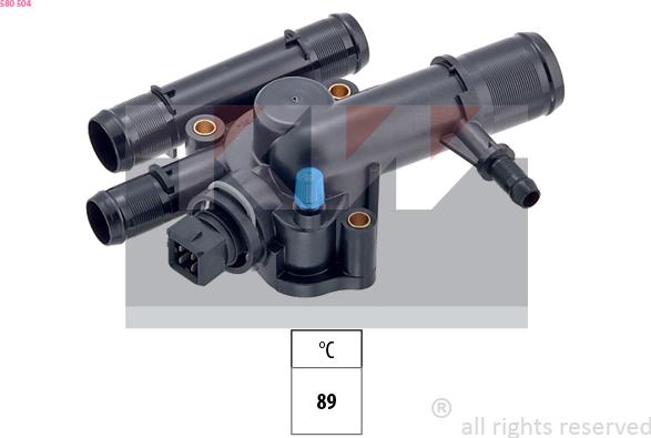 KW 580 504 - Coolant thermostat / housing car-mod.net