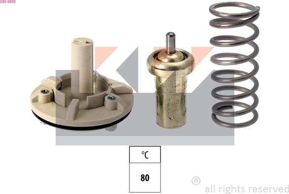 KW 580 689S - Coolant thermostat / housing car-mod.net