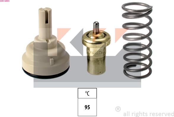 KW 580 686S - Coolant thermostat / housing car-mod.net