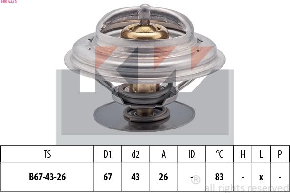 KW 580 625S - Coolant thermostat / housing car-mod.net