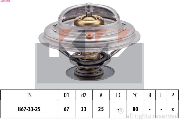 KW 580 301S - Coolant thermostat / housing car-mod.net
