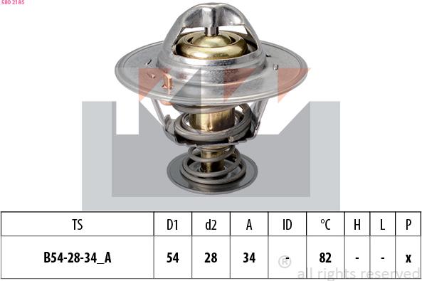 KW 580 218S - Coolant thermostat / housing car-mod.net