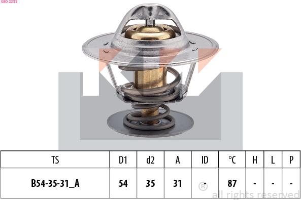 KW 580 223S - Coolant thermostat / housing car-mod.net