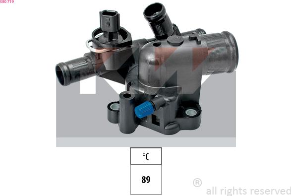 KW 580 719 - Coolant thermostat / housing car-mod.net