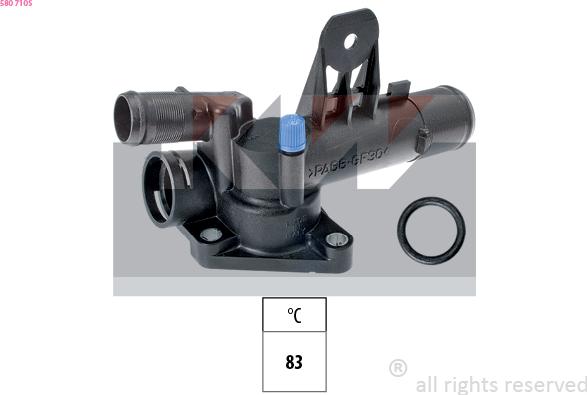 KW 580 710S - Coolant thermostat / housing car-mod.net