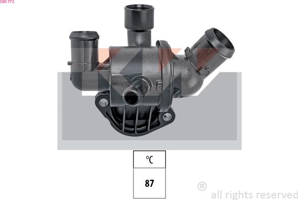 KW 580 772 - Coolant thermostat / housing car-mod.net