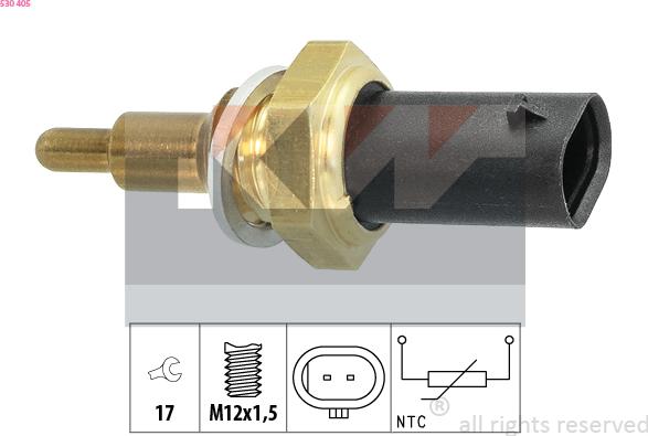 KW 530 405 - Coolant temperature Sensor car-mod.net