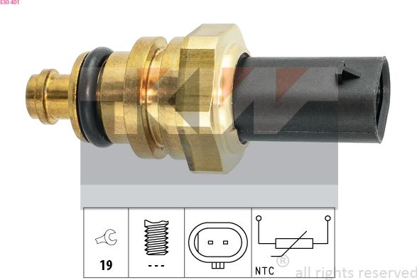 KW 530 401 - Coolant temperature Sensor car-mod.net