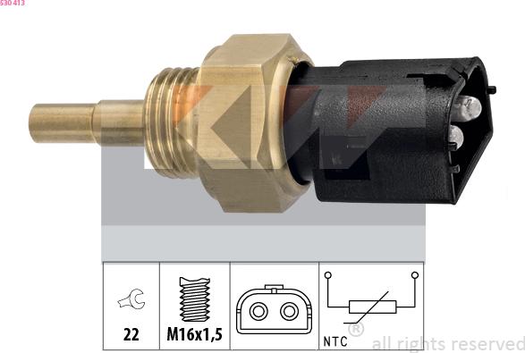 KW 530 413 - Coolant temperature Sensor car-mod.net