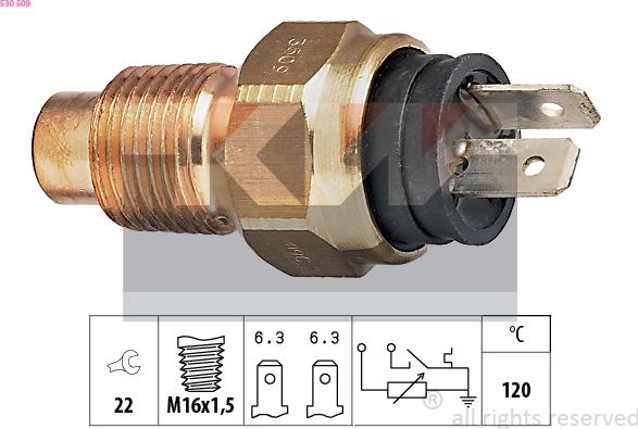 KW 530 509 - Coolant temperature Sensor car-mod.net