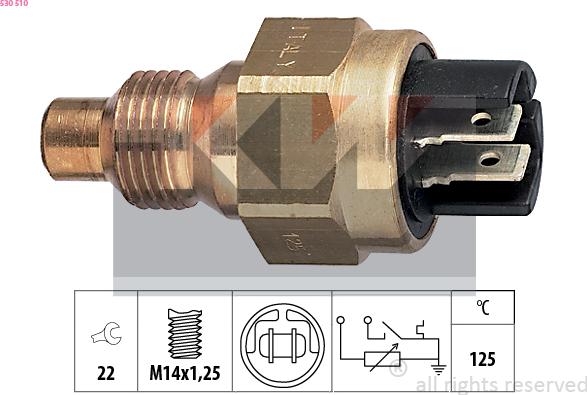 KW 530 510 - Coolant temperature Sensor car-mod.net