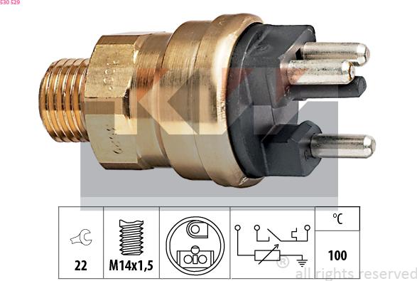 KW 530 529 - Coolant temperature Sensor car-mod.net
