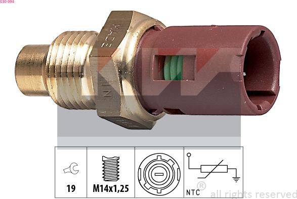 KW 530 094 - Coolant temperature Sensor car-mod.net