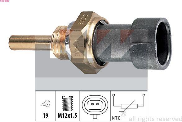 KW 530 098 - Sensor, oil temperature car-mod.net