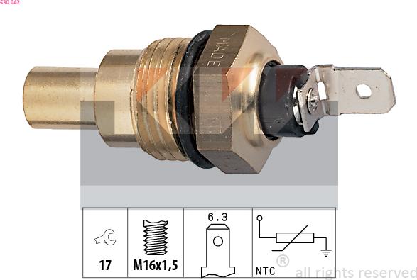 KW 530 042 - Coolant temperature Sensor car-mod.net