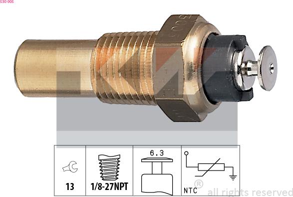KW 530 005 - Coolant temperature Sensor car-mod.net