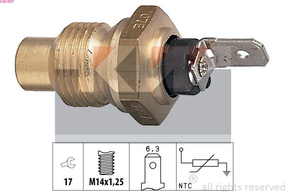 KW 530 007 - Coolant temperature Sensor car-mod.net