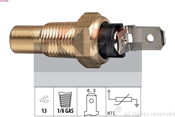 KW 530 080 - Coolant temperature Sensor car-mod.net