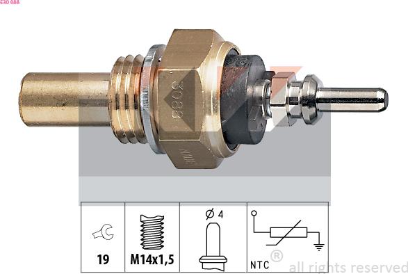KW 530 088 - Coolant temperature Sensor car-mod.net