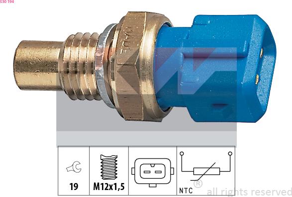 KW 530 194 - Coolant temperature Sensor car-mod.net