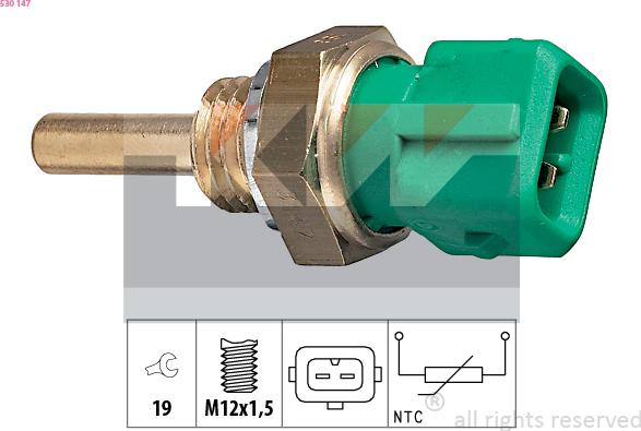 KW 530 147 - Coolant temperature Sensor car-mod.net