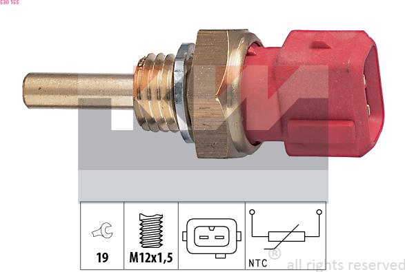 KW 530 155 - Coolant temperature Sensor car-mod.net