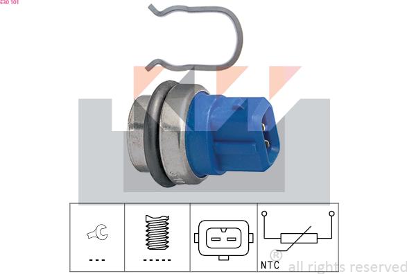 KW 530 101 - Coolant temperature Sensor car-mod.net