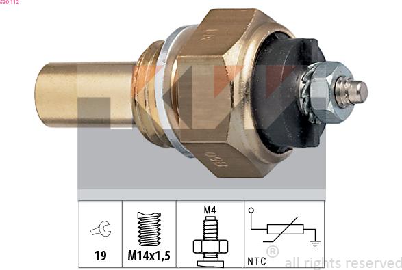 KW 530 112 - Coolant temperature Sensor car-mod.net