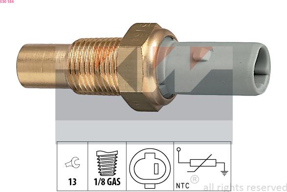 KW 530 184 - Coolant temperature Sensor car-mod.net