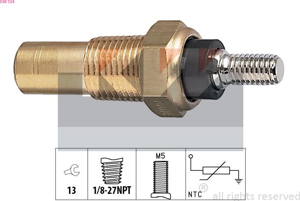 KW 530 124 - Coolant temperature Sensor car-mod.net