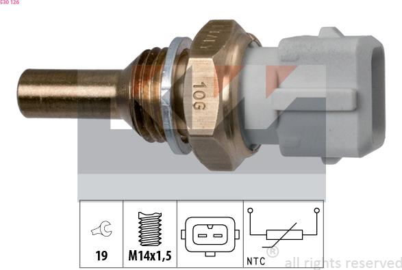 KW 530 126 - Coolant temperature Sensor car-mod.net