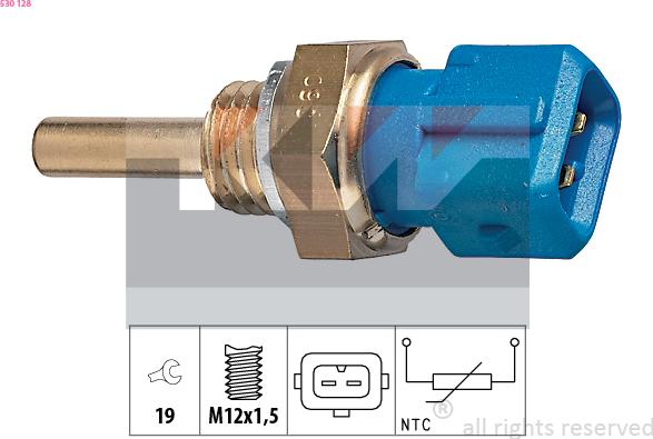 KW 530 128 - Sensor, oil temperature car-mod.net