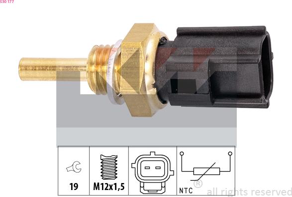 KW 530 177 - Sensor, oil temperature car-mod.net