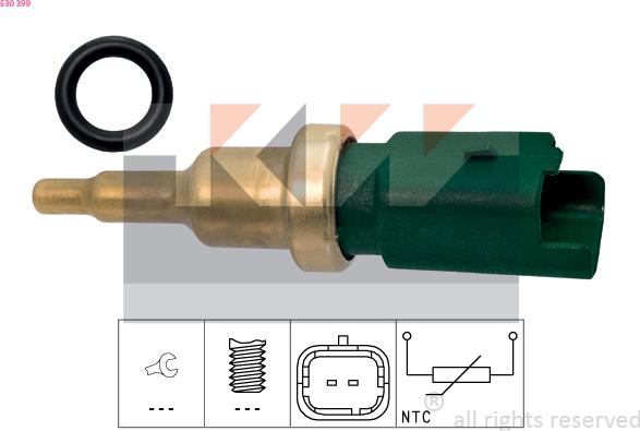 KW 530 399 - Coolant temperature Sensor car-mod.net
