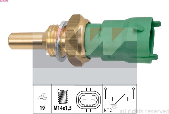 KW 530 394 - Coolant temperature Sensor car-mod.net